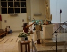 Momento de oração na Paróquia Santuario Nossa Senhora do Rosario de Fátima Serra-ES